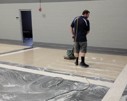FLOOR WAXING